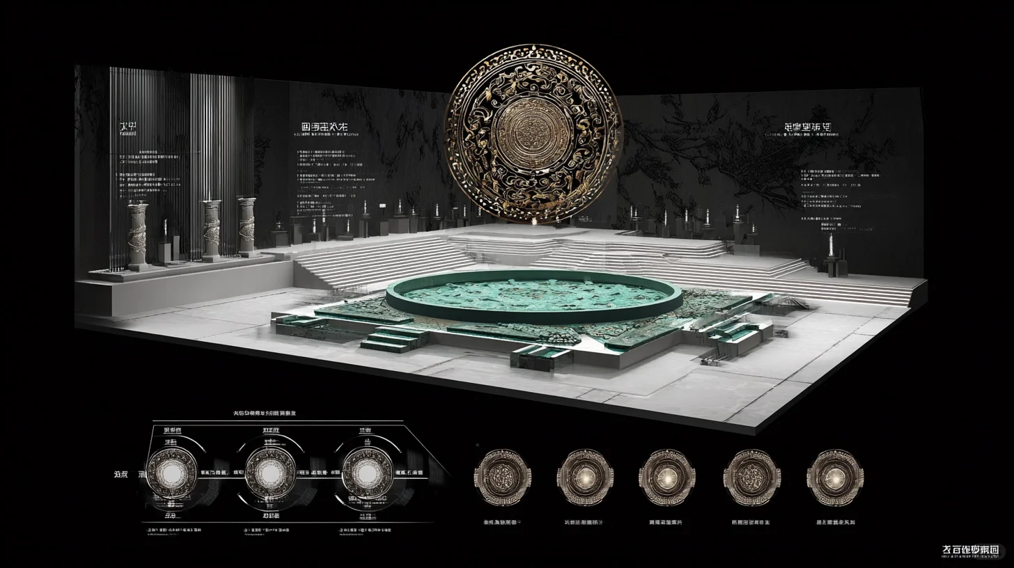 青铜数字展台-- 亮点展项的营造分析图
