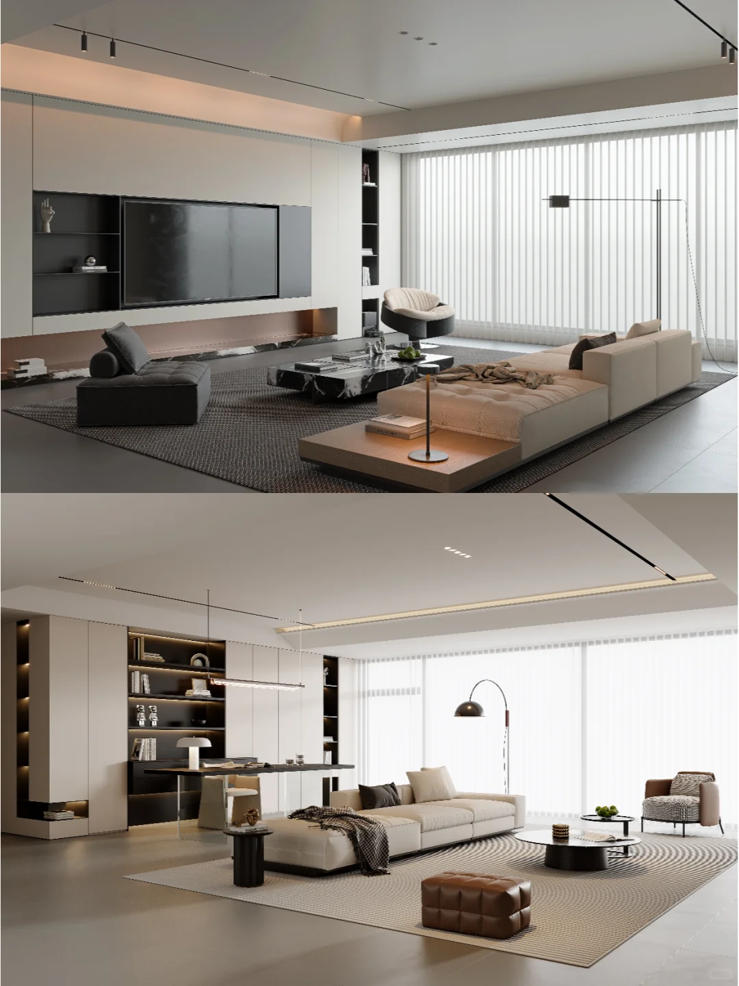 2025年流行的现代简约客厅3D模型