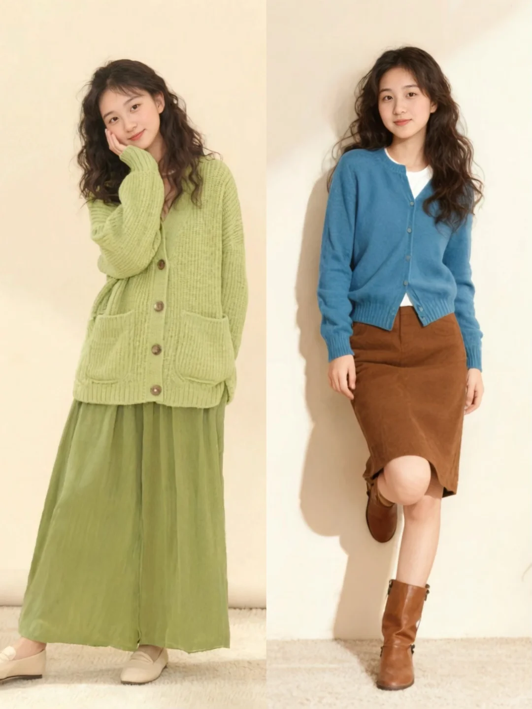 18套针织穿搭合集｜把温柔与色彩穿在身上