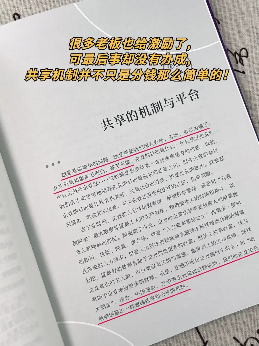 《共享机制》:重塑企业价值分配的中国方案