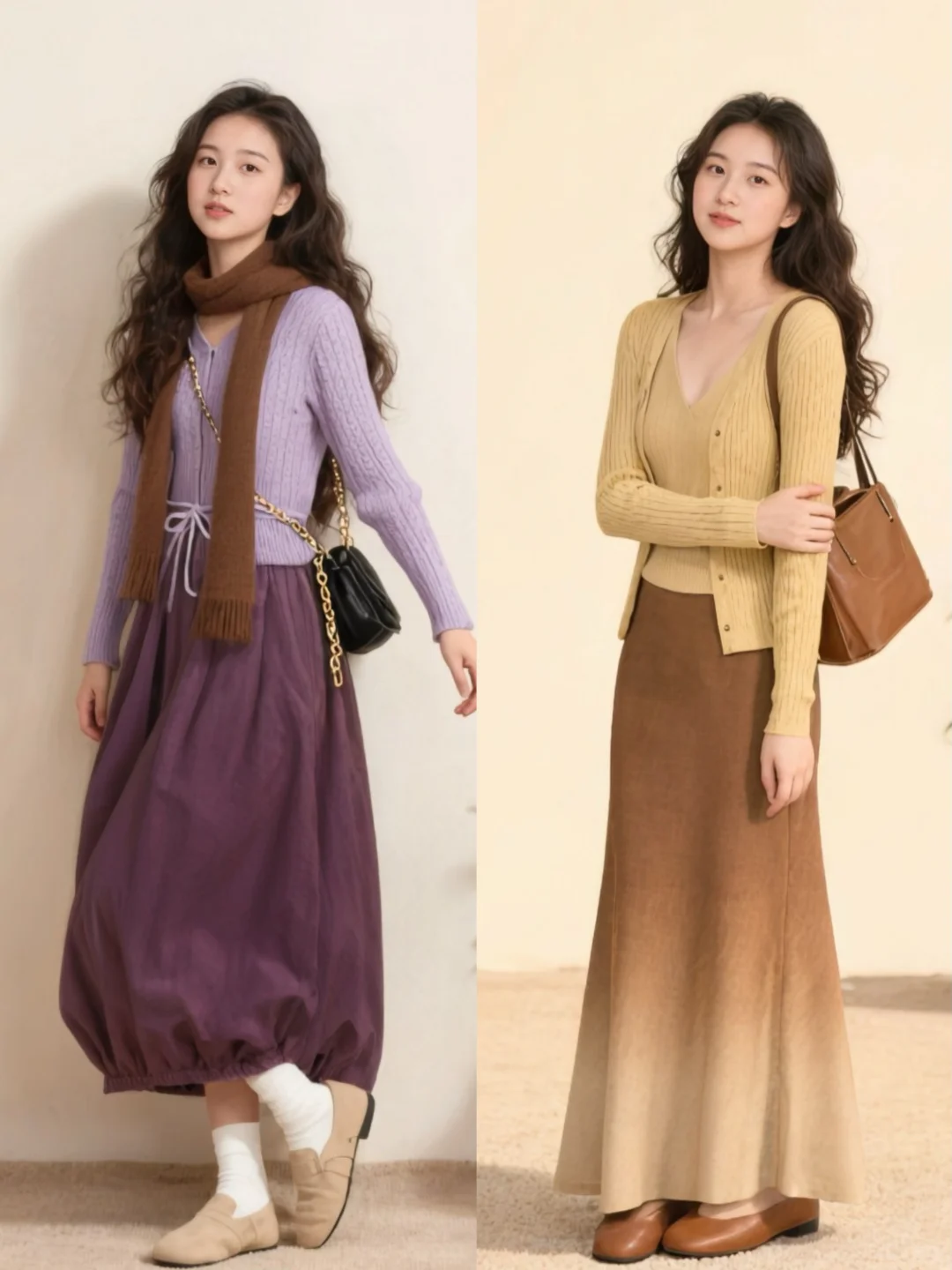 18套针织穿搭合集｜把温柔与色彩穿在身上