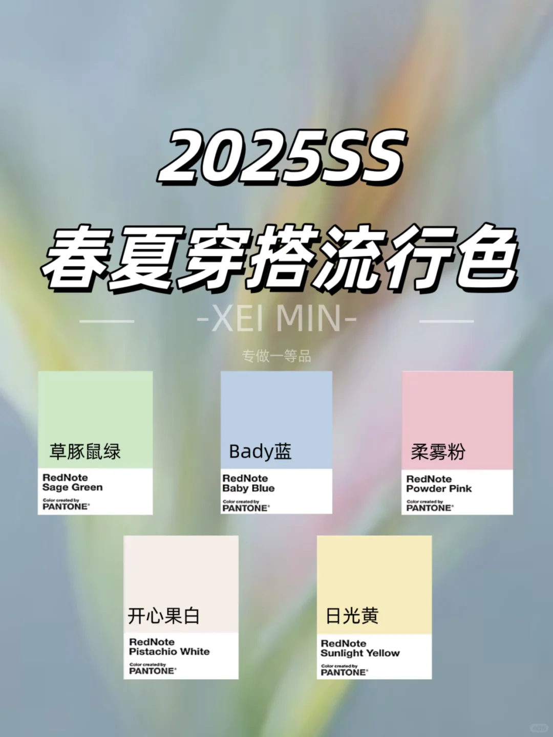 潘通2025春夏穿搭色彩趋势/及面料分享?