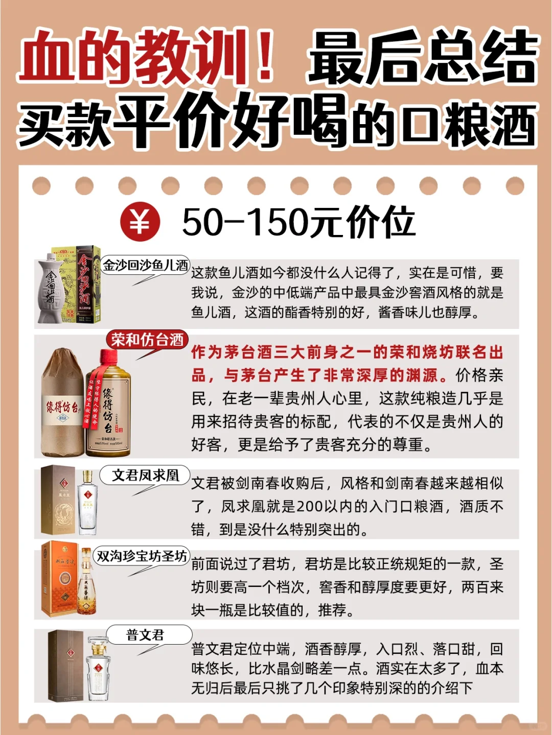 谎言揭㊙️?血训后得出的白酒口粮酒推荐