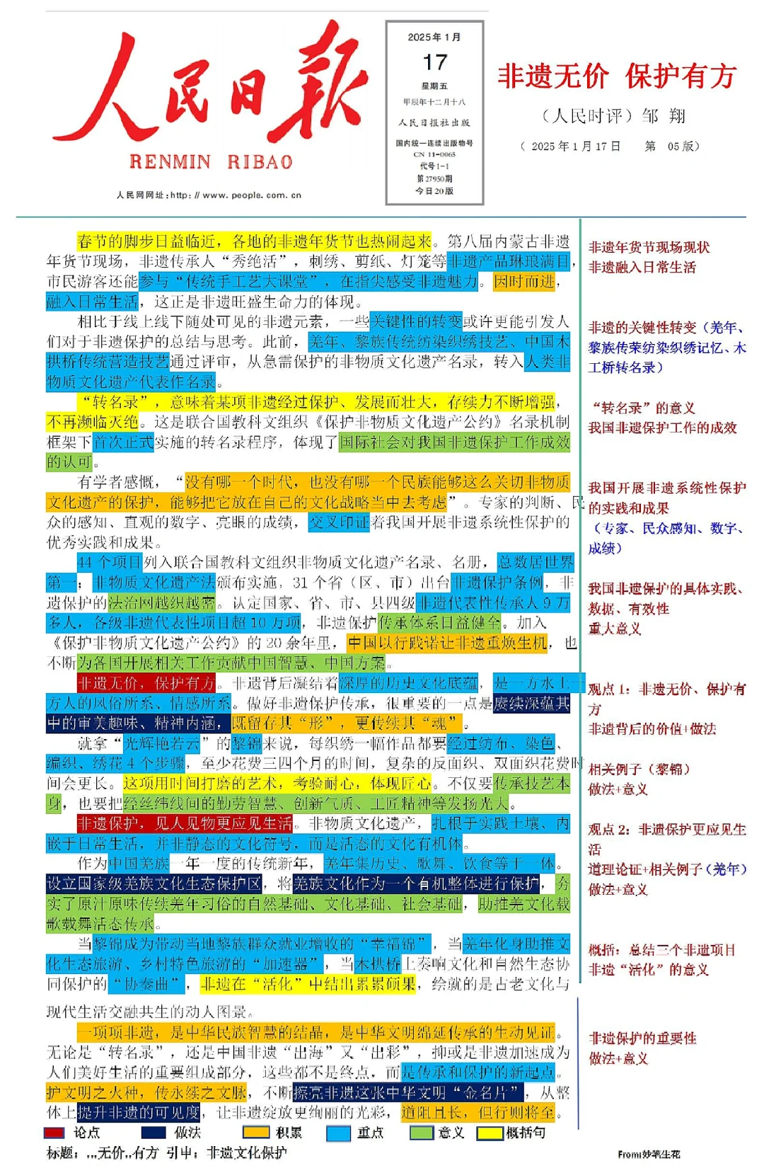 人民日报时评｜非遗保护