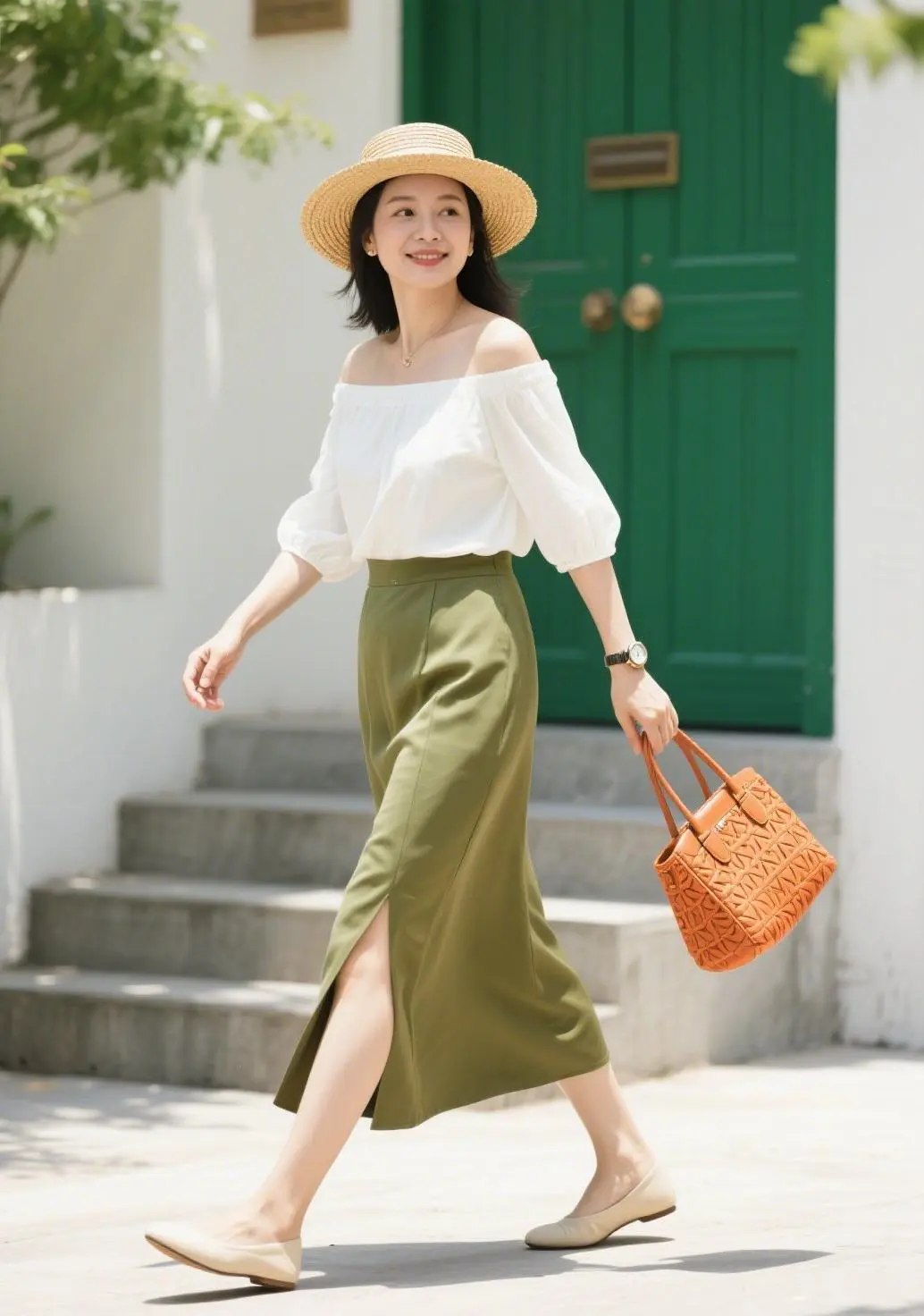 2025流行色 | 绿色系穿搭，复古显白有气质