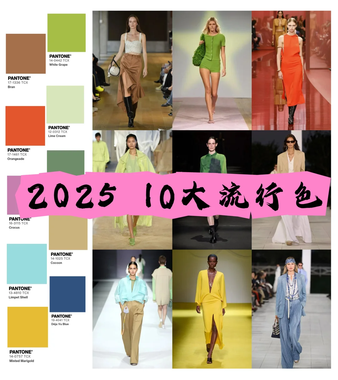 2025春夏10大流行色请收下?