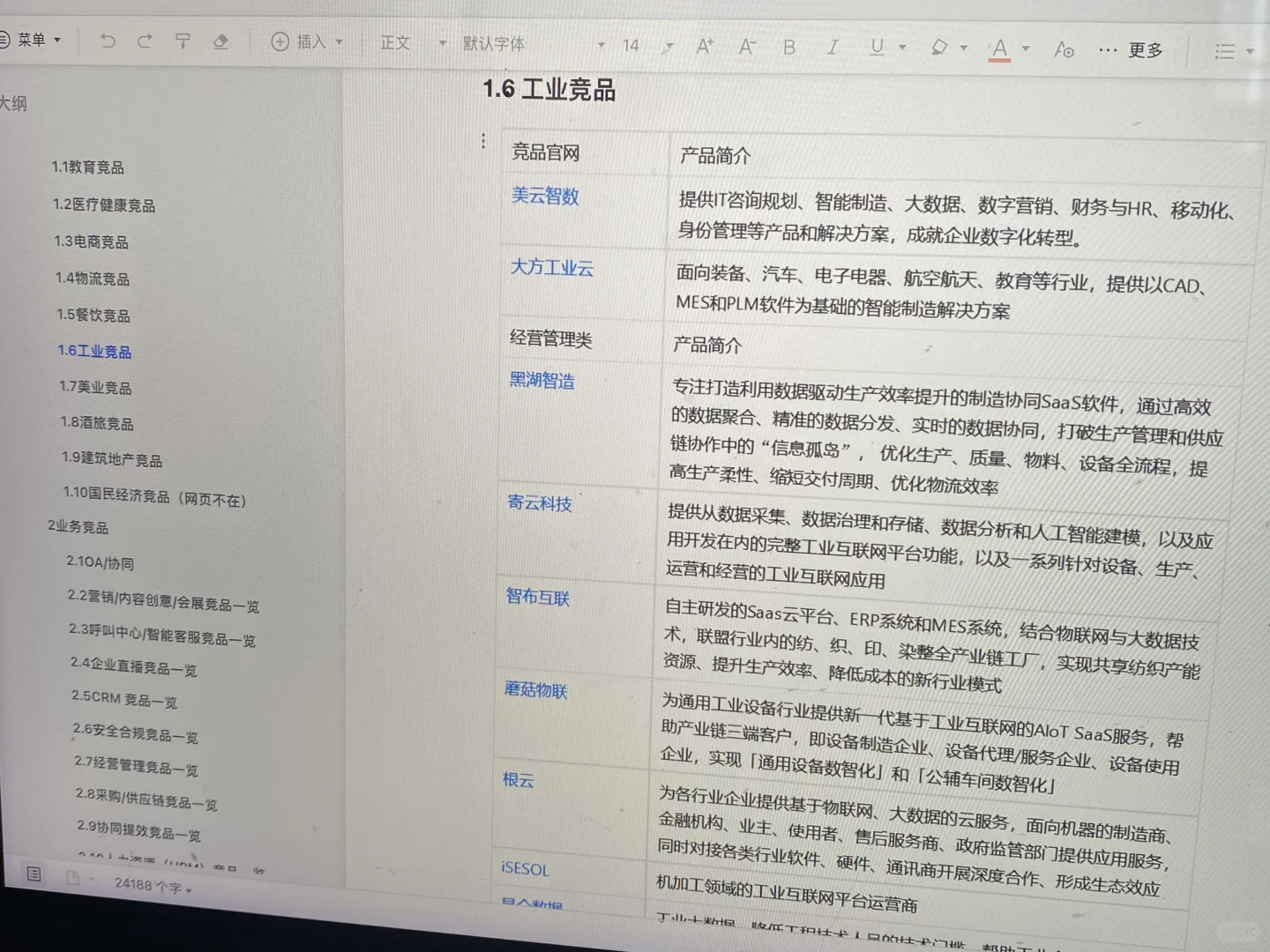 吐?整理！500+产品竞品公司一览表来了！