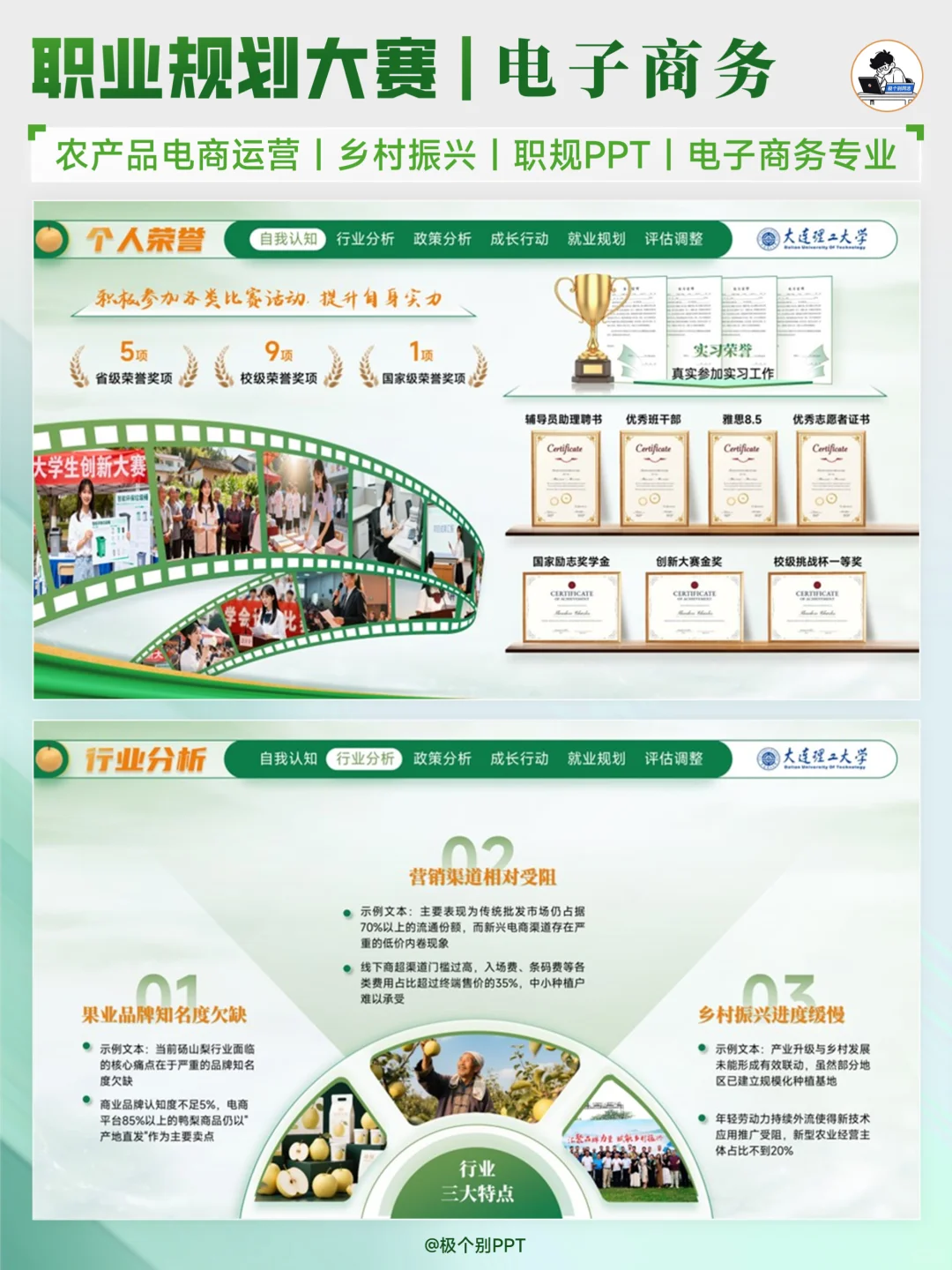农产品电商运营方向职规赛PPT分享