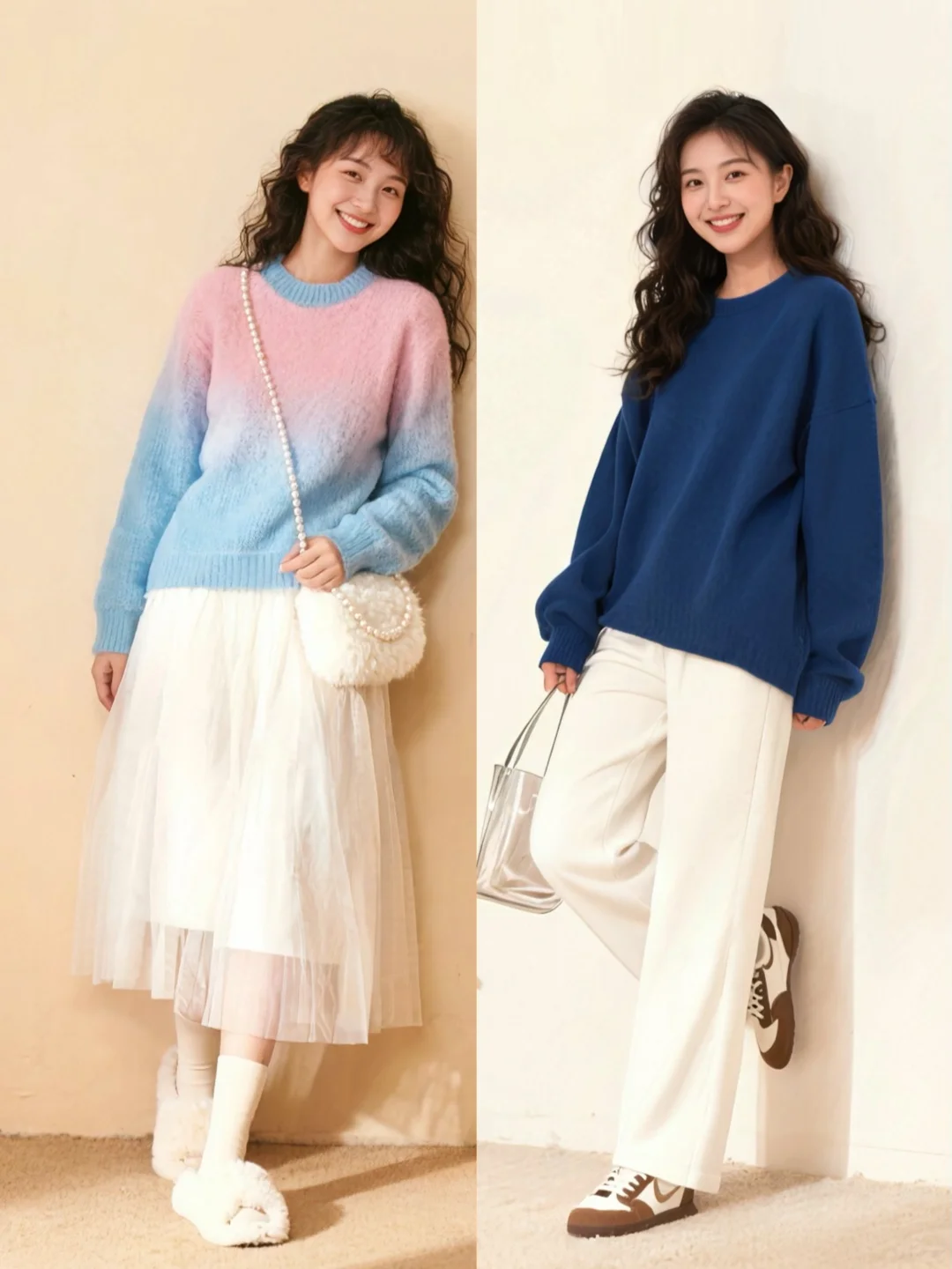 18套针织穿搭合集｜把温柔与色彩穿在身上