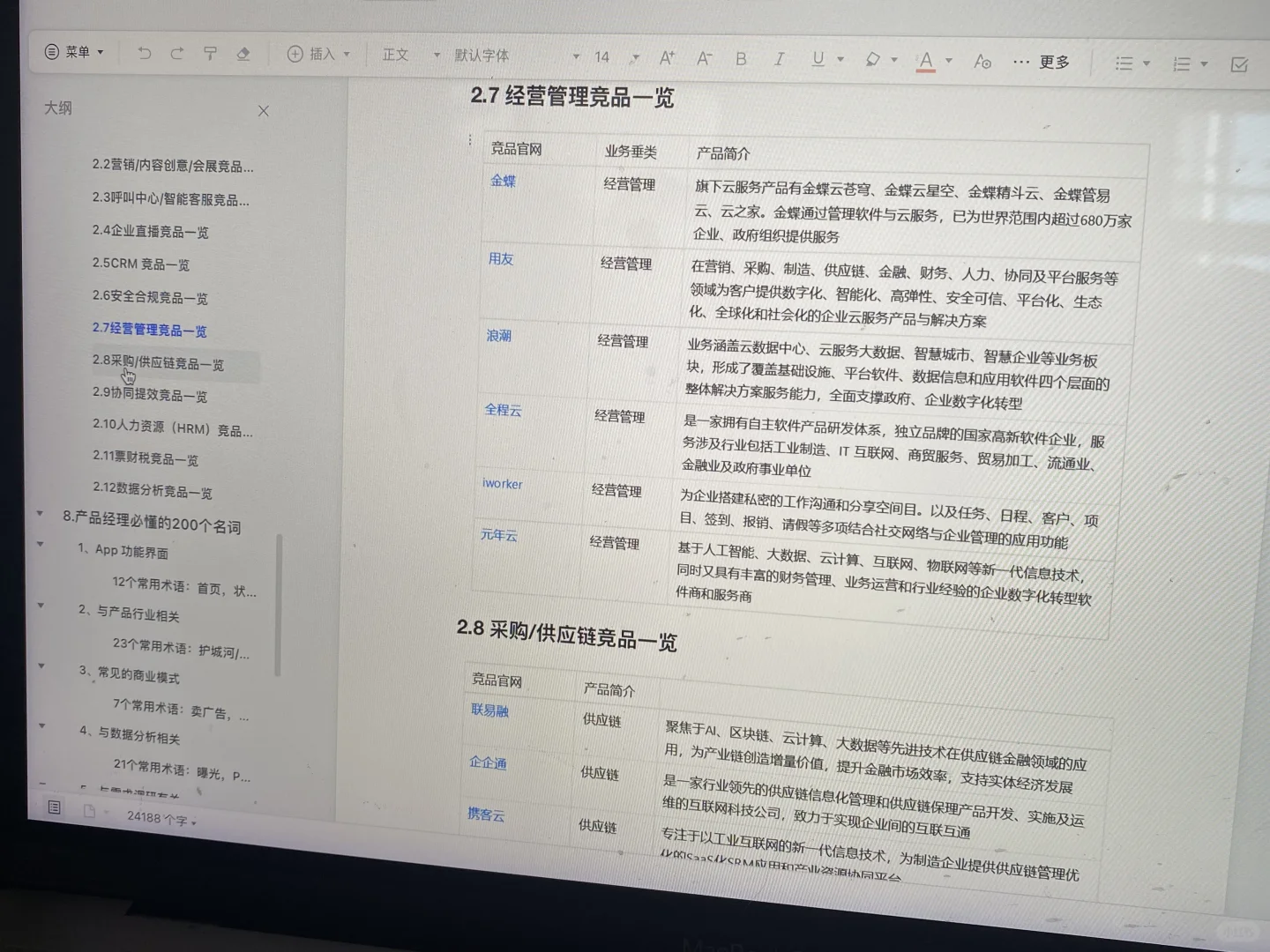 吐?整理！500+产品竞品公司一览表来了！