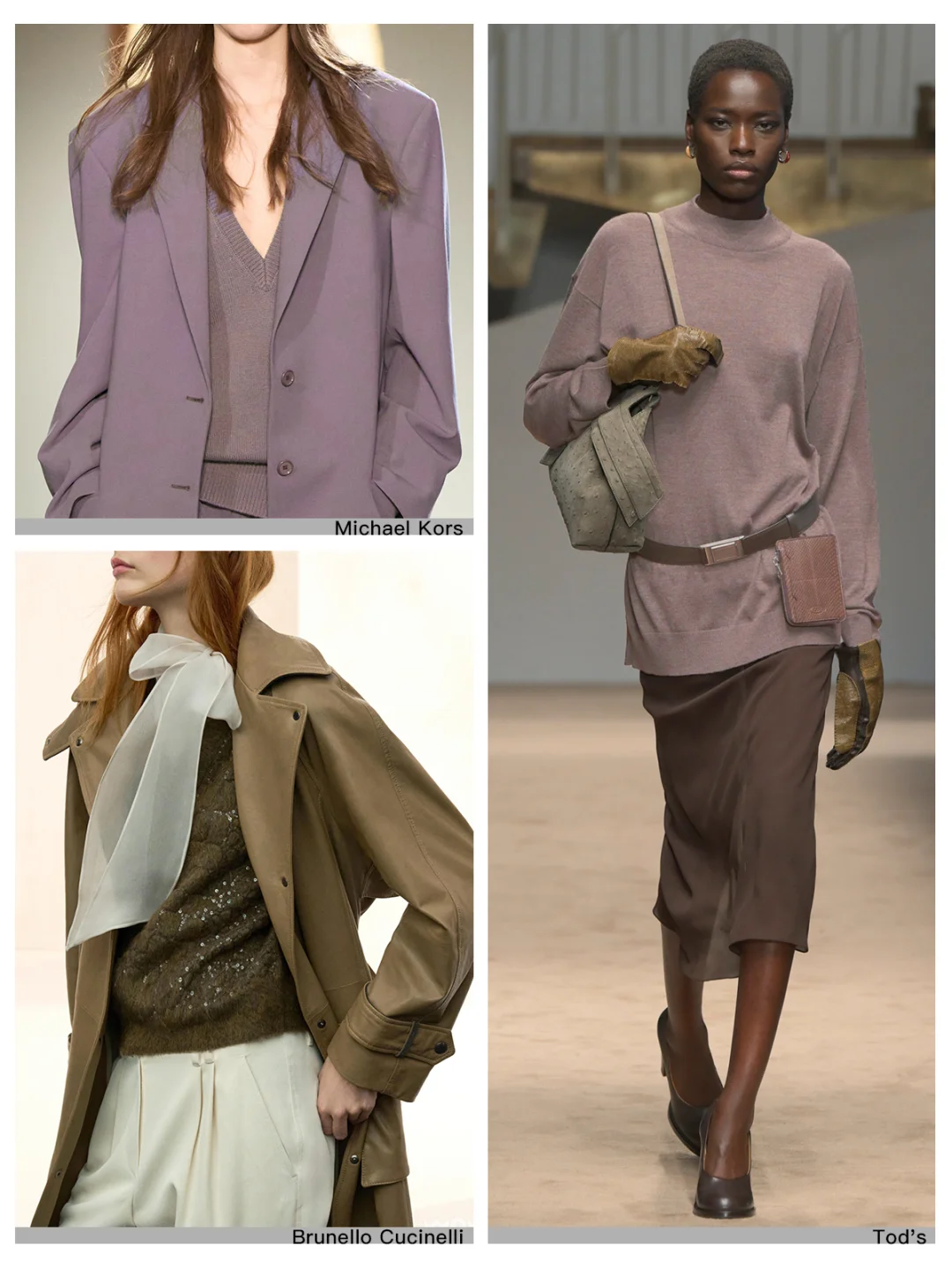 2025秋冬米兰时装周色彩报告6⃣组灵感配色