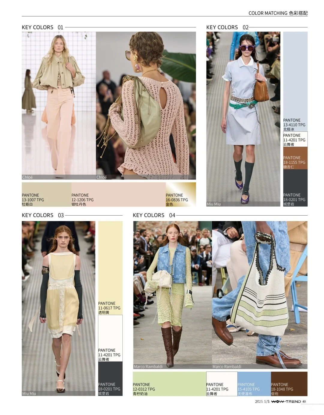 25春夏6种流行关键色搭配思路|服装人必看！