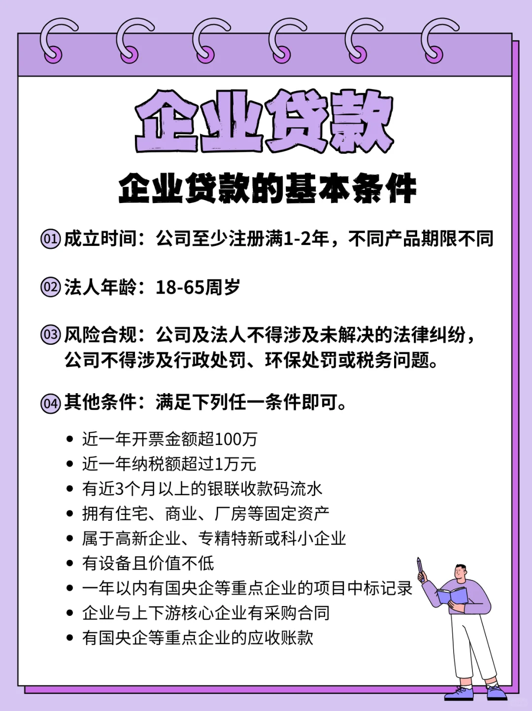 一看就懂！小白都能看明白的企业贷款