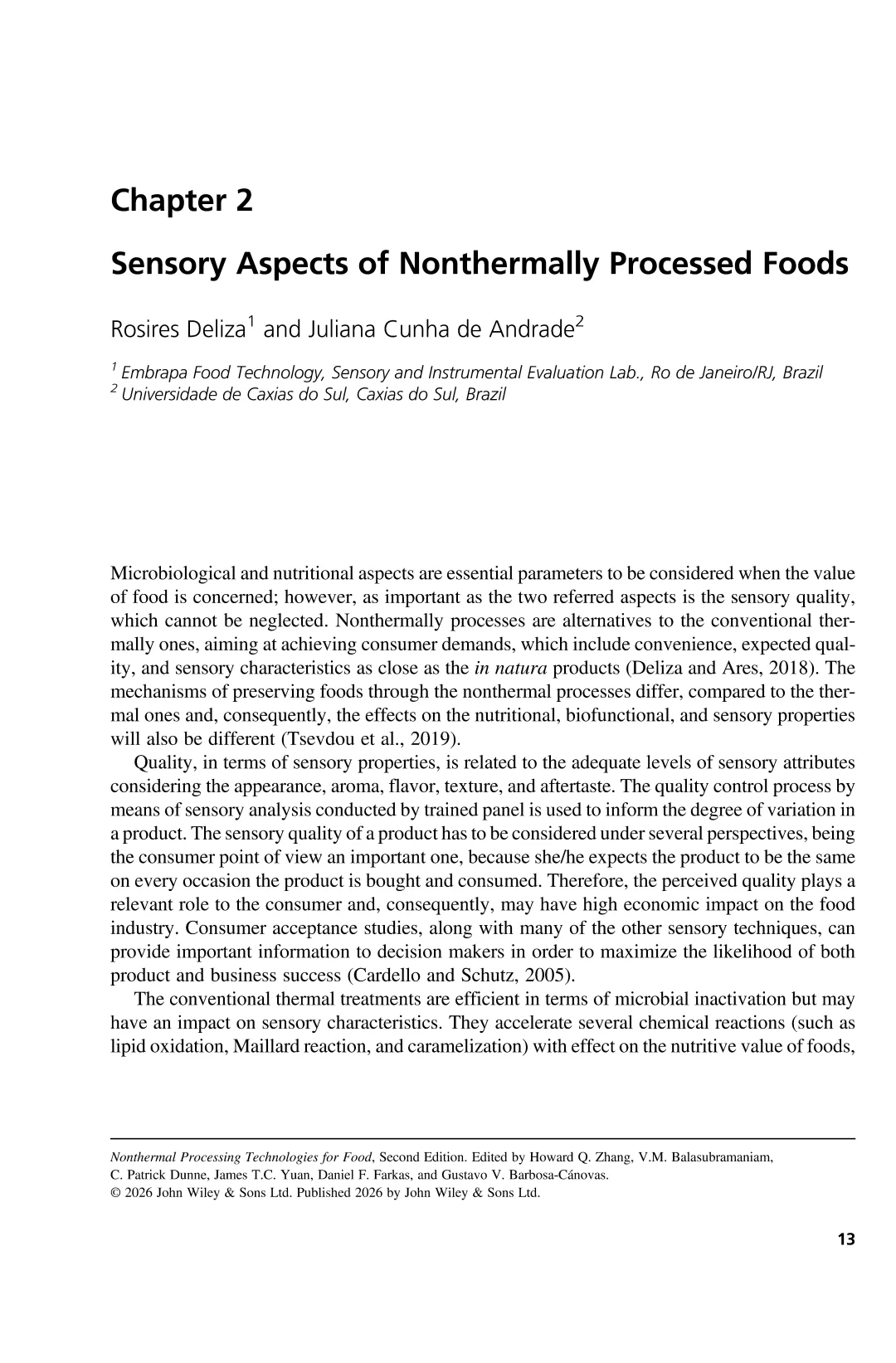食品非热加工技术：第1卷