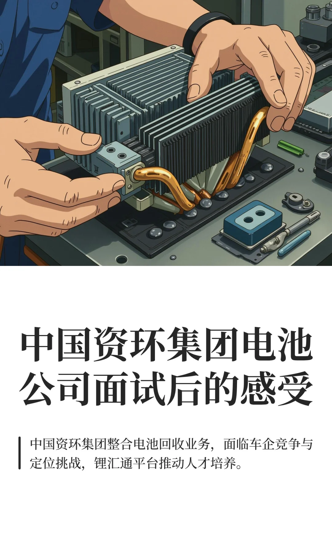 中国资环集团电池公司面试后的感受