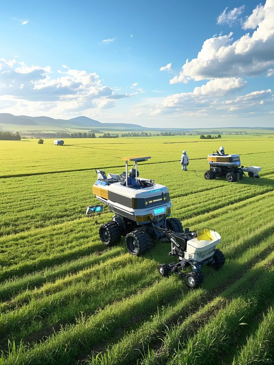 10年后农村都得用机器人儿种地。