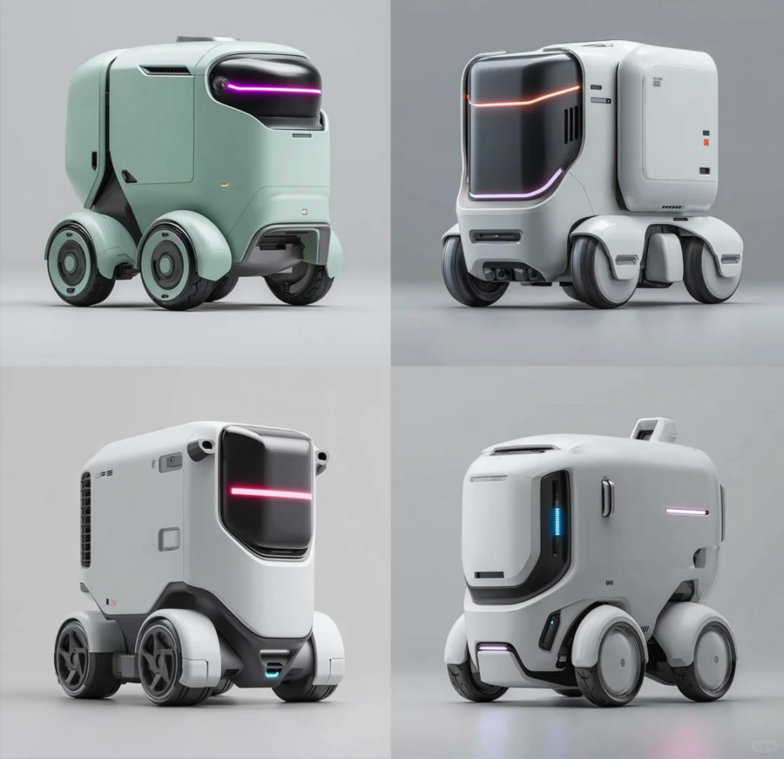 AI模块化机器人造型:未来科技感爆棚!?