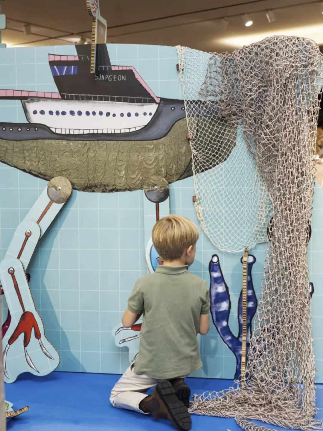 纸艺环保♻儿童海洋馆创意瓦楞纸商业美陈