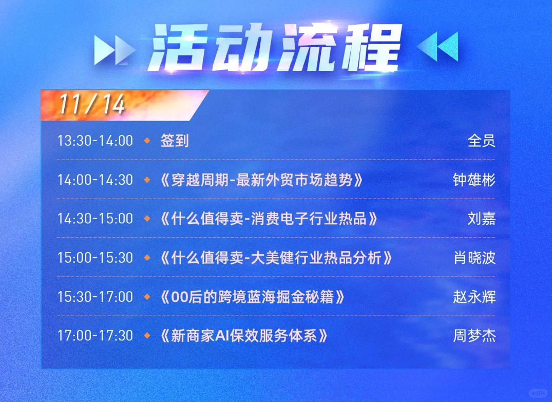 11.14号深圳跨境外贸峰会！