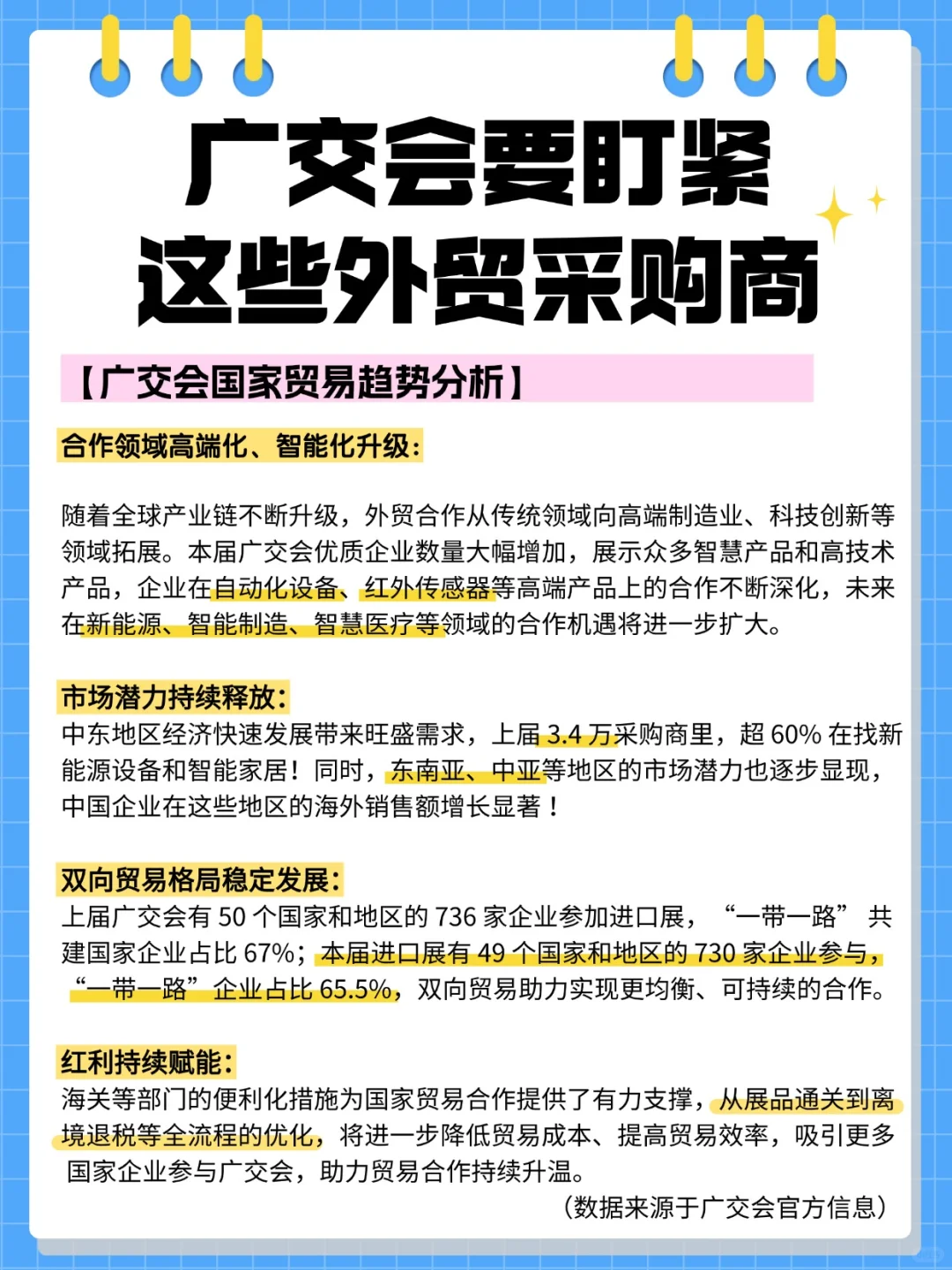 广交会不要盲找客户,请盯紧这些采购商!