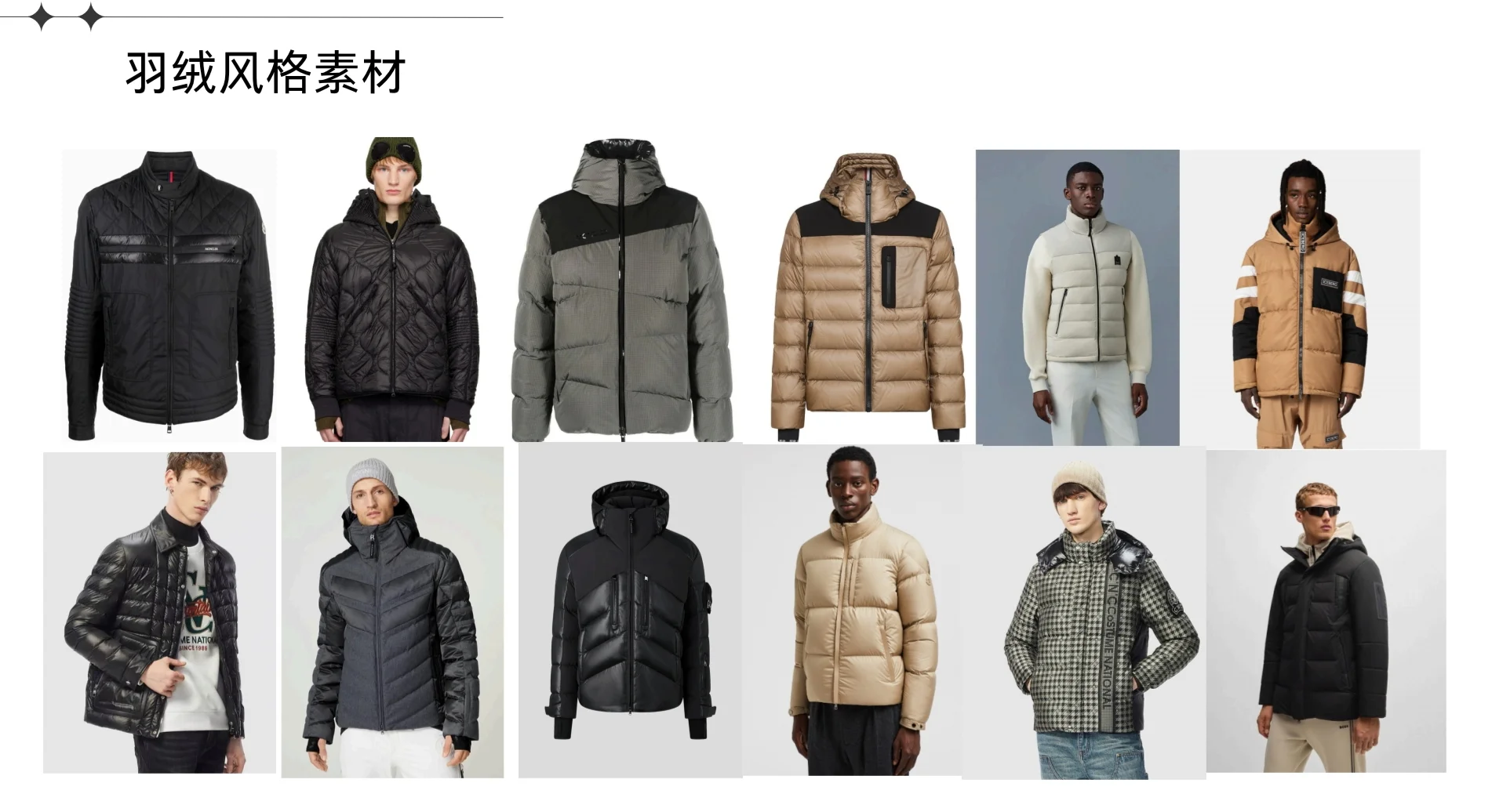 外贸羽绒服设计方向—风格 款式