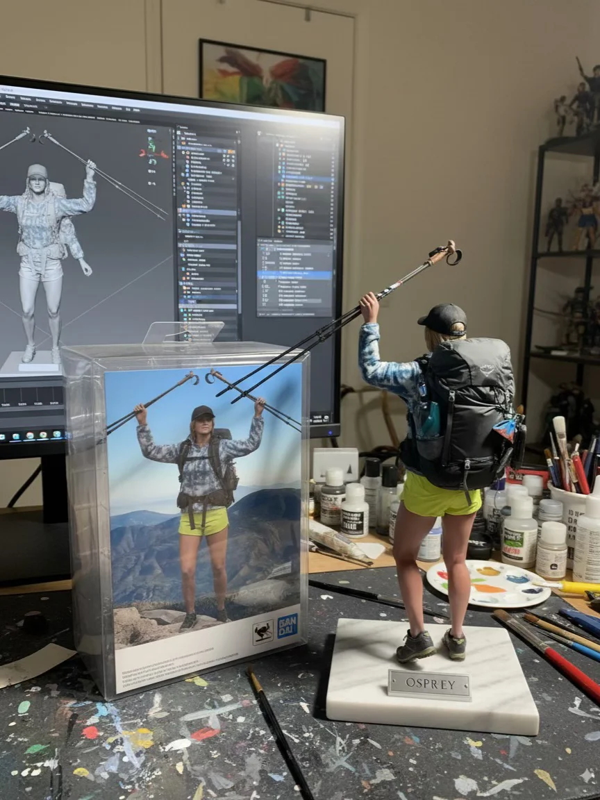 我们“养鹰人”也有自己的AI小手办咯