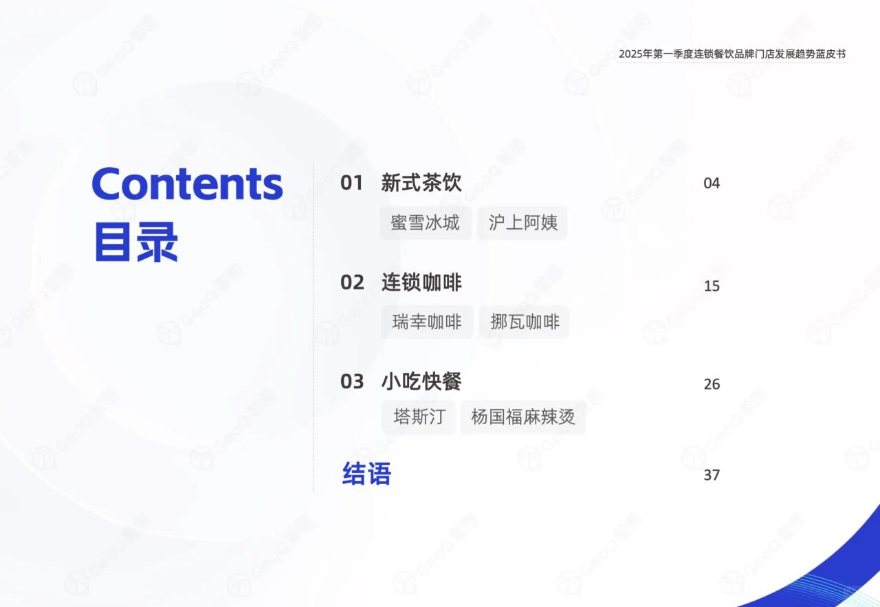 2025一季度连锁餐饮品牌门店发展趋势蓝皮书