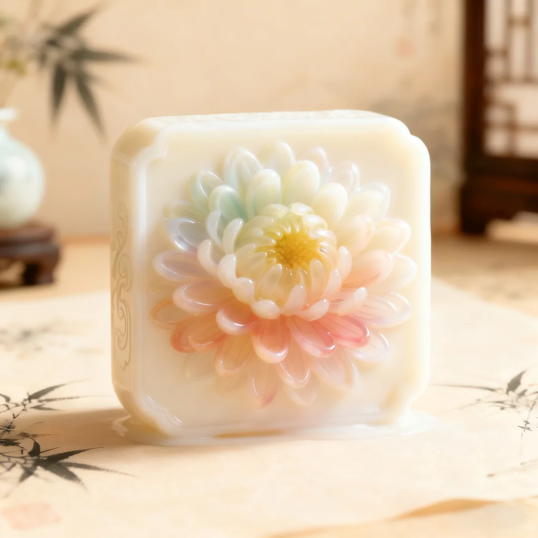 河南开封七彩炫菊精油皂文创产品设计