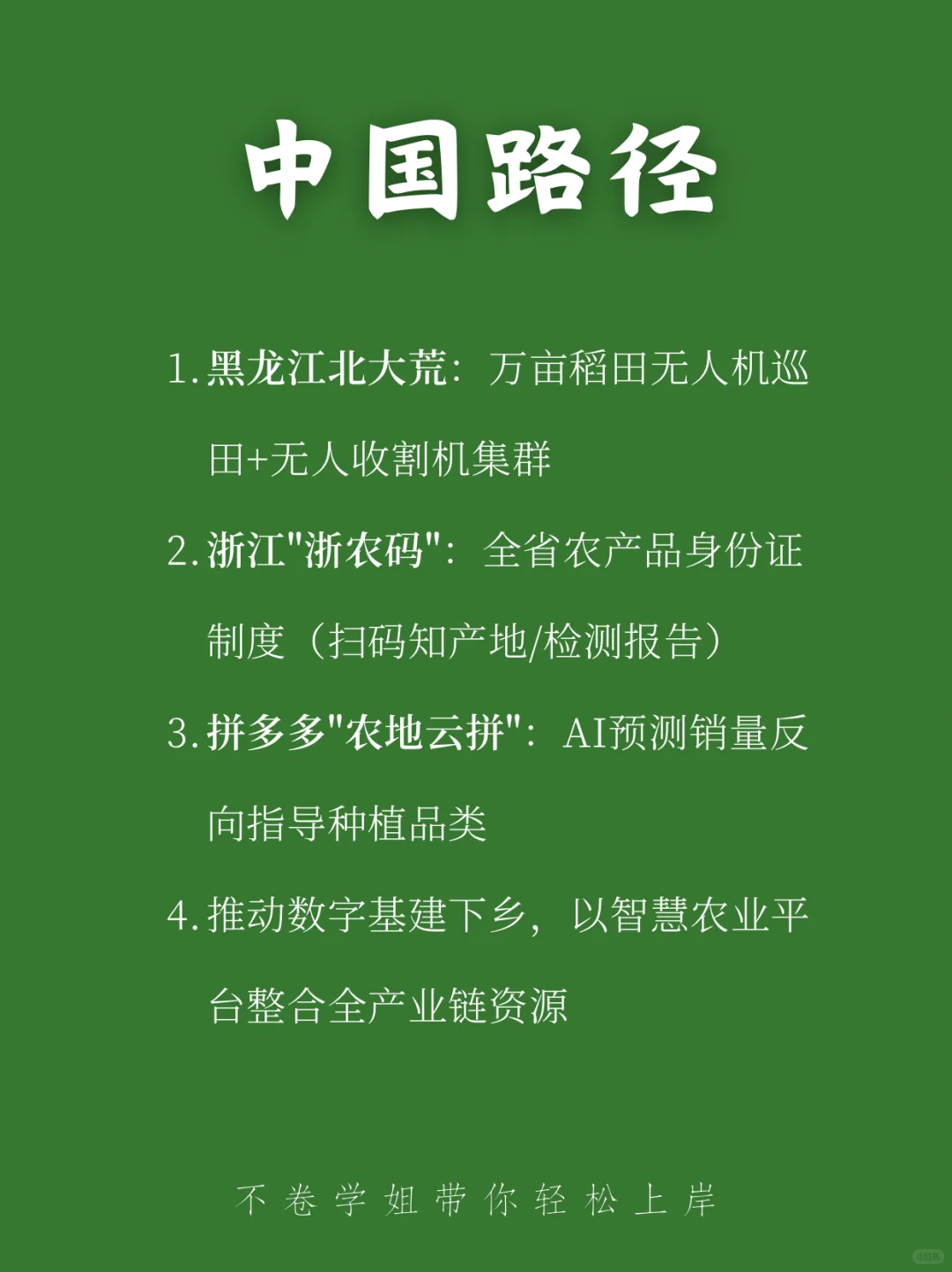 ?一句话秒懂数字农业 | 农发农管考研