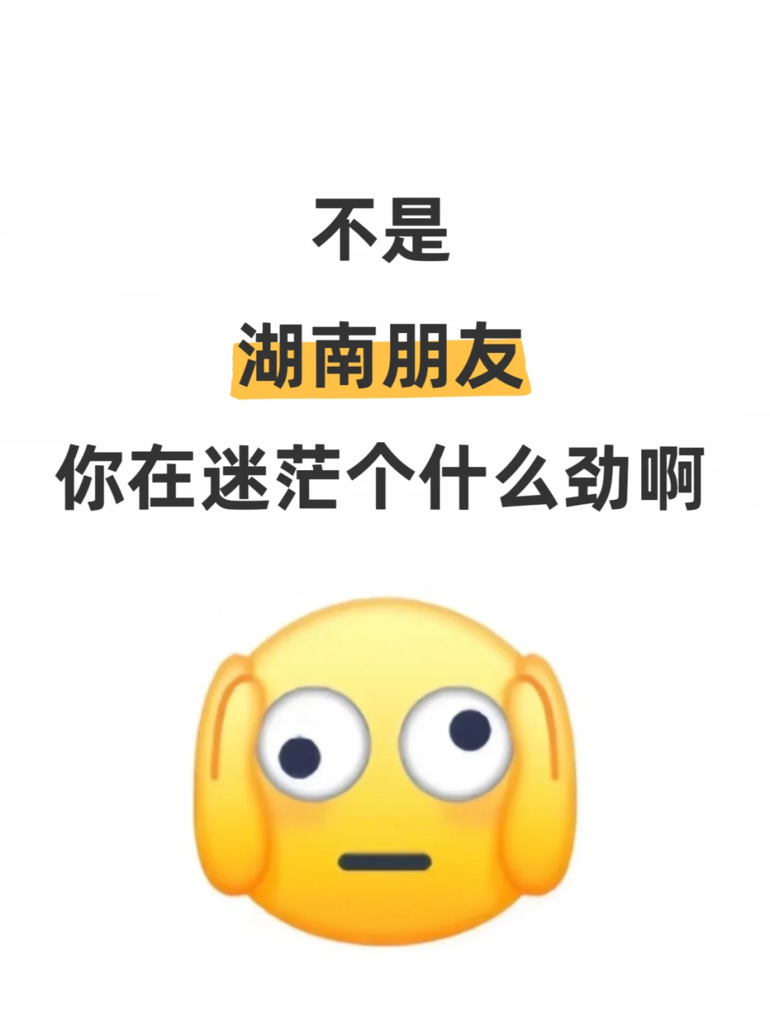 不是,湖南朋友,你在迷茫个什么劲啊❓