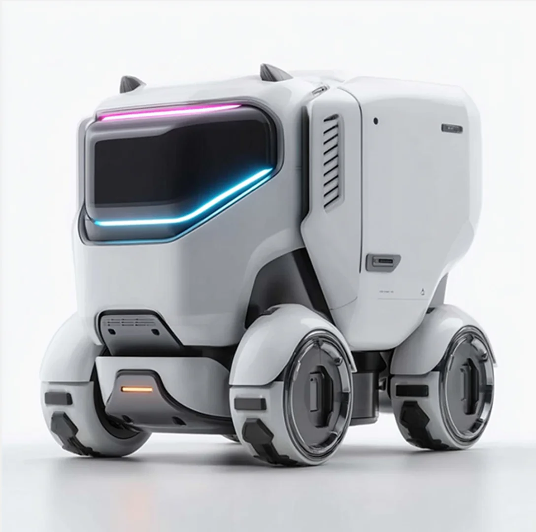 AI模块化机器人造型:未来科技感爆棚!?