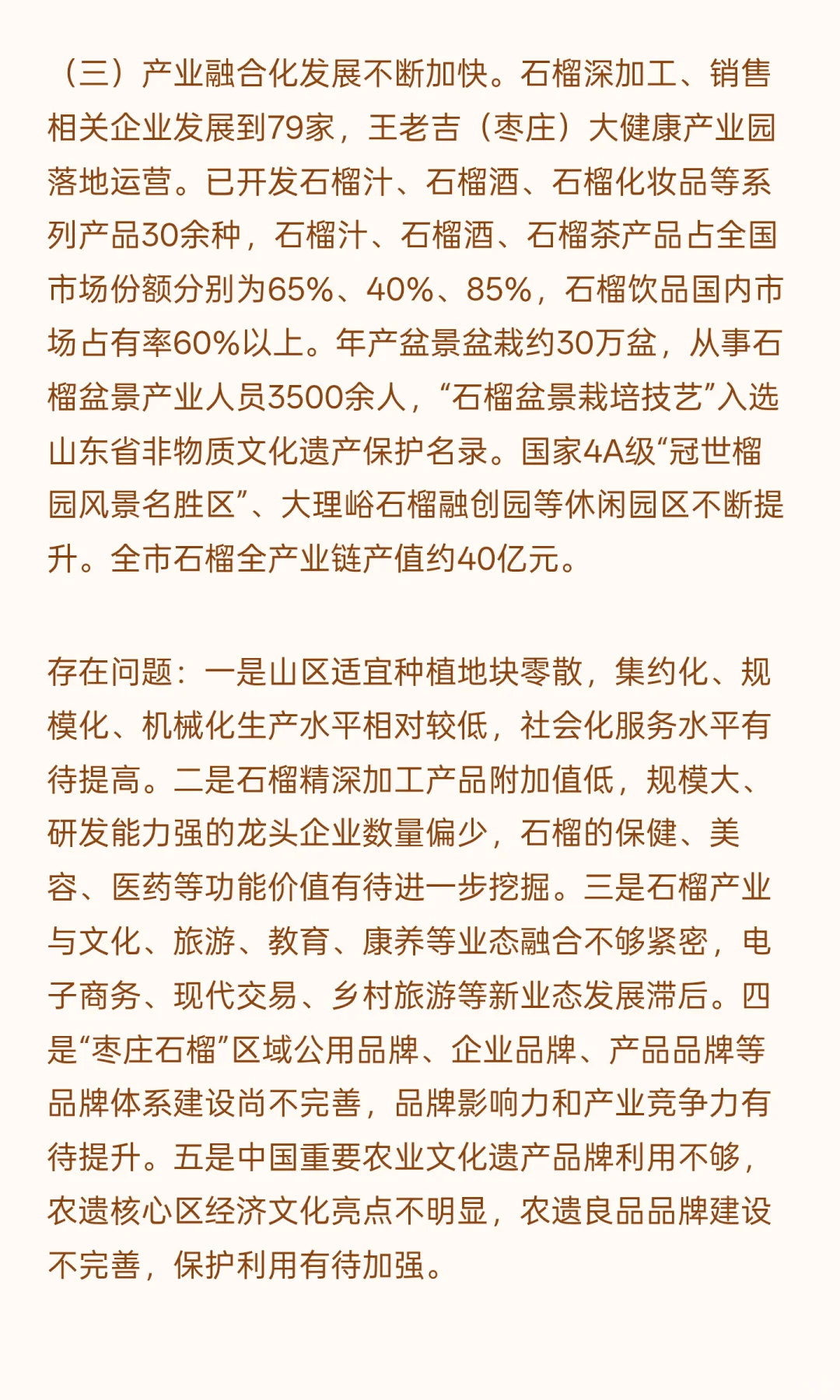 枣庄石榴特色产业发展规划（2024-2035年