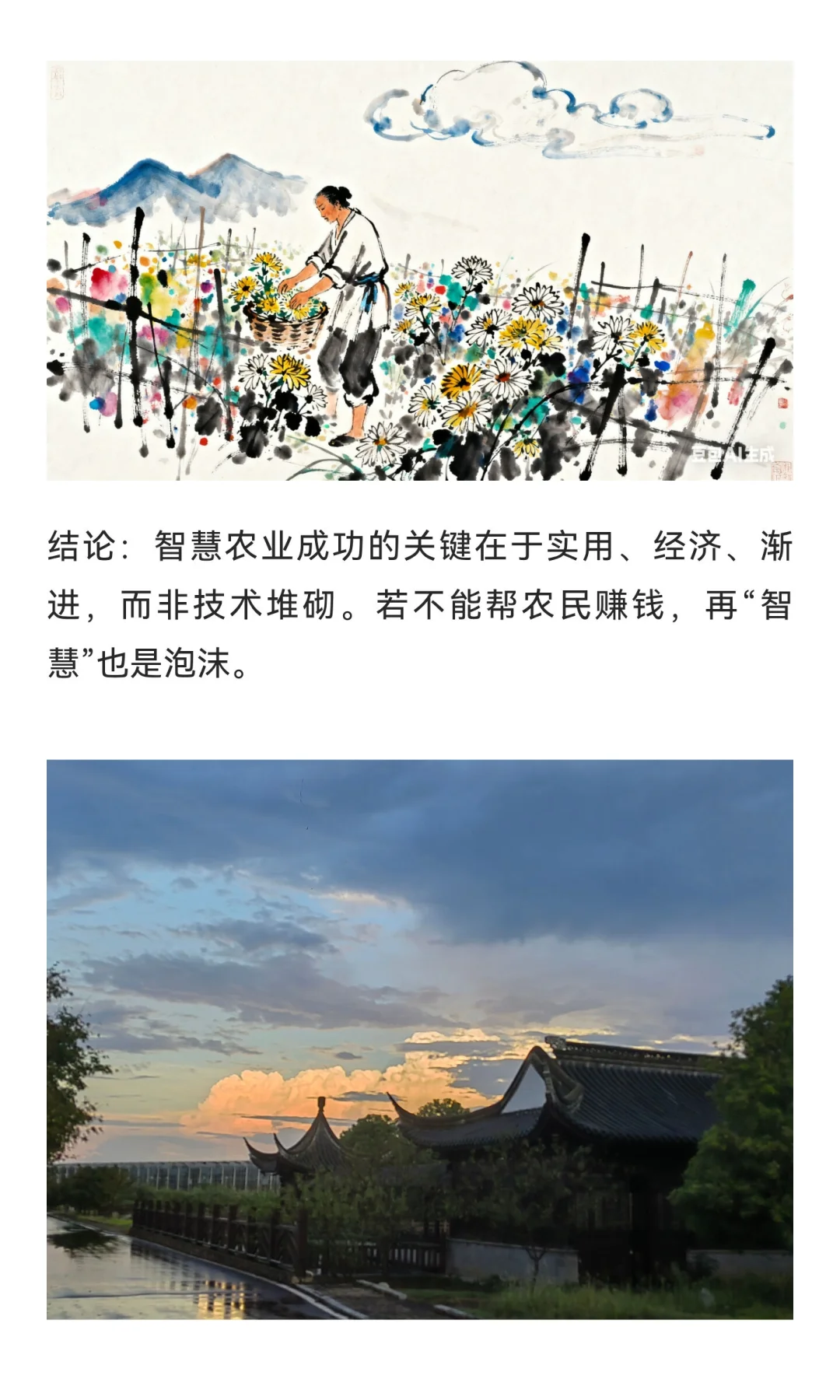 智慧农业不是作秀，更不能忽悠！