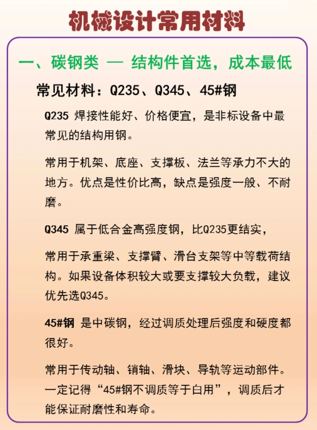 机械设计常用材料