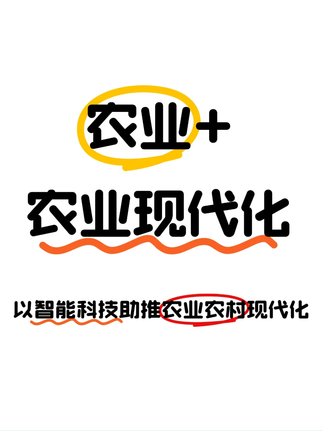 农业+以智能科技助推农业农村现代化