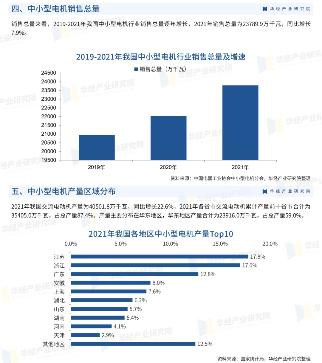 2023年中国中小型电机行业市场全景评估报告