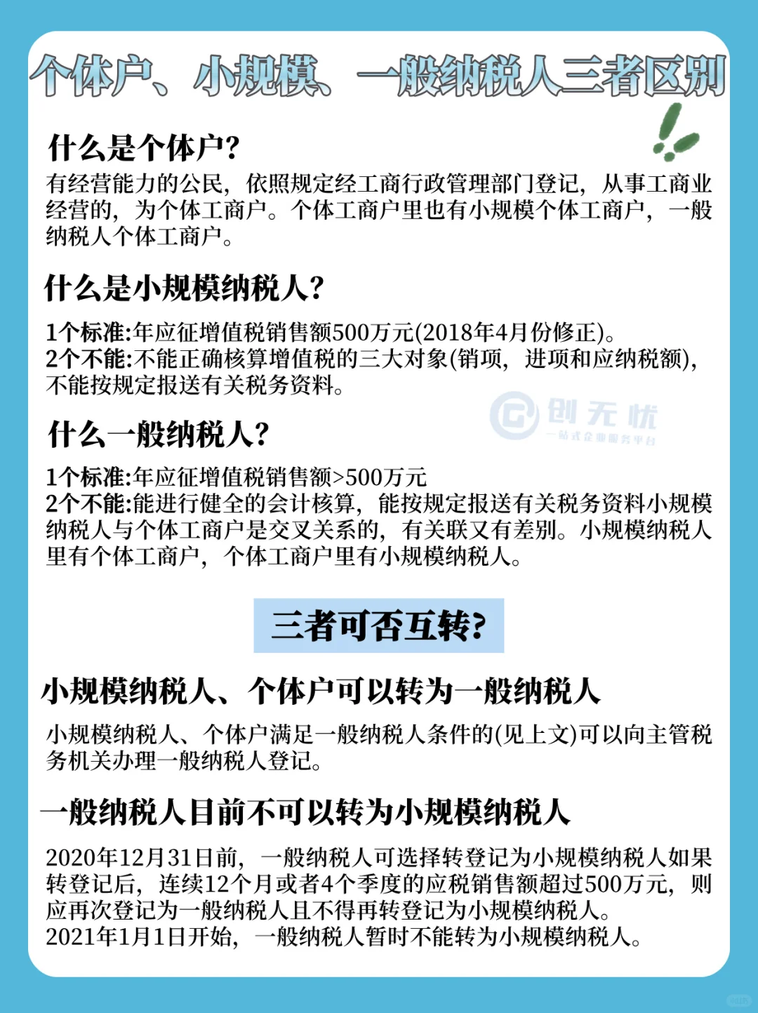 ? 个体户 vs 小规模 vs 一般纳税人?