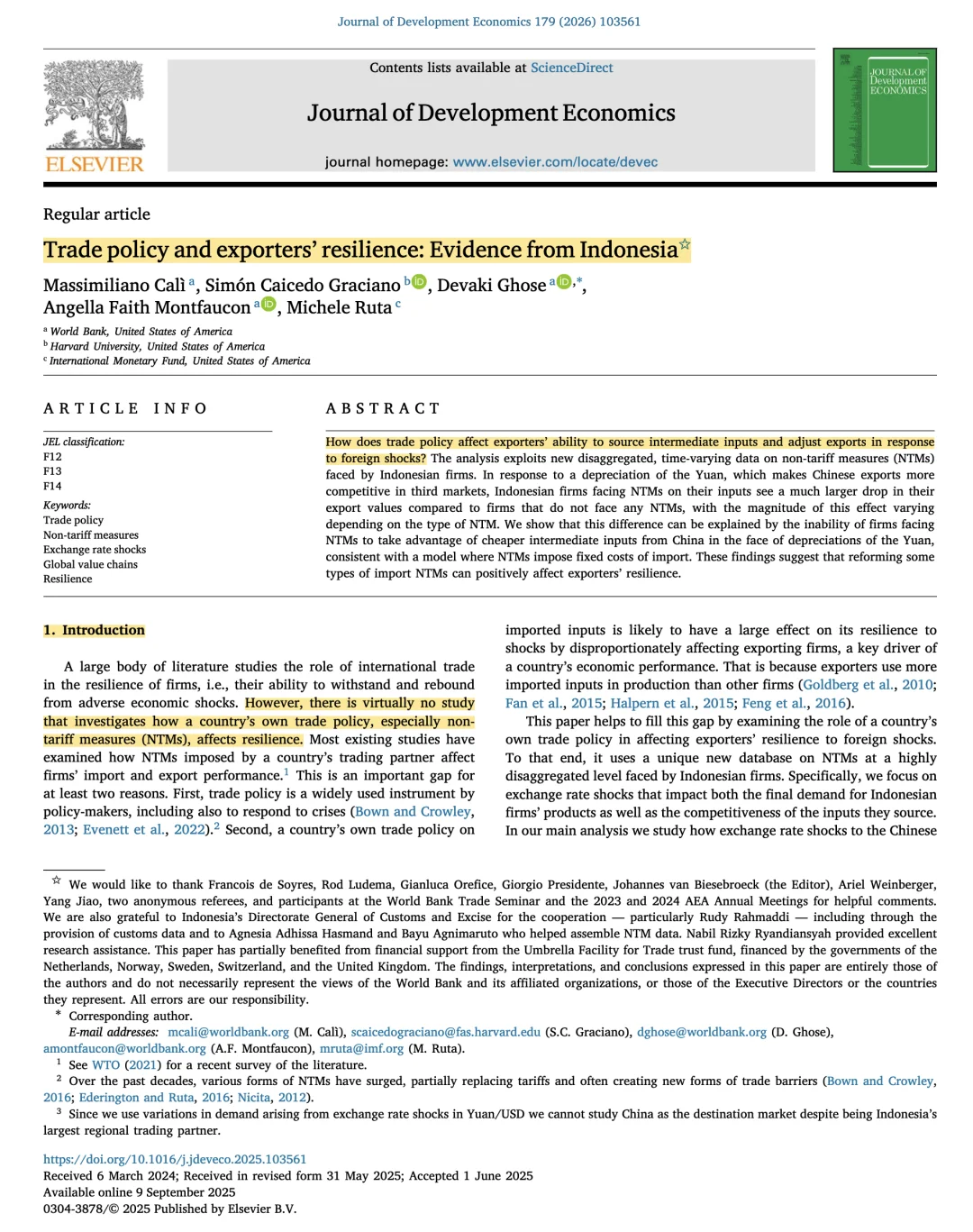 JDE｜贸易政策与企业韧性，印尼的视角！