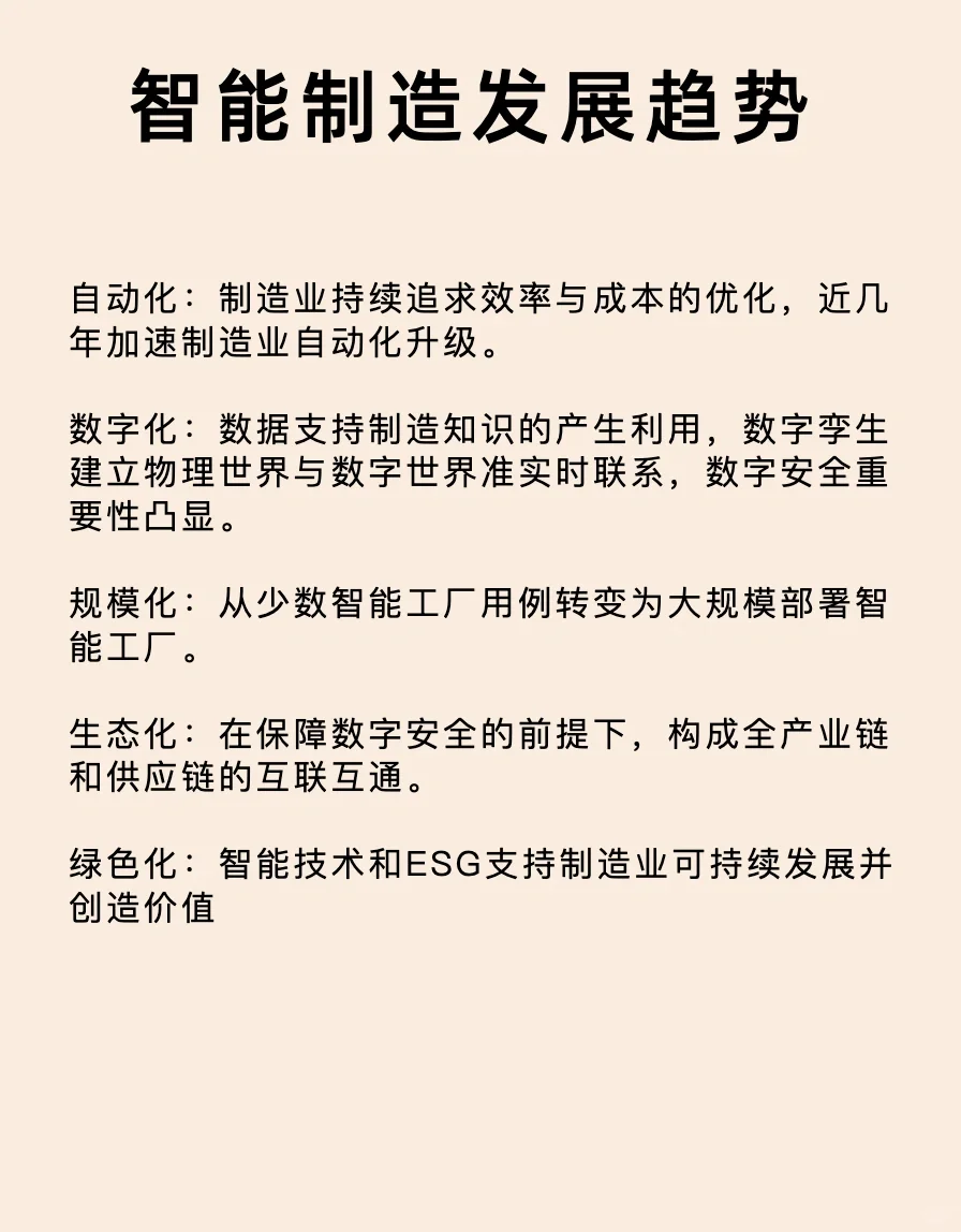 展望“智能制造”行业发展趋势