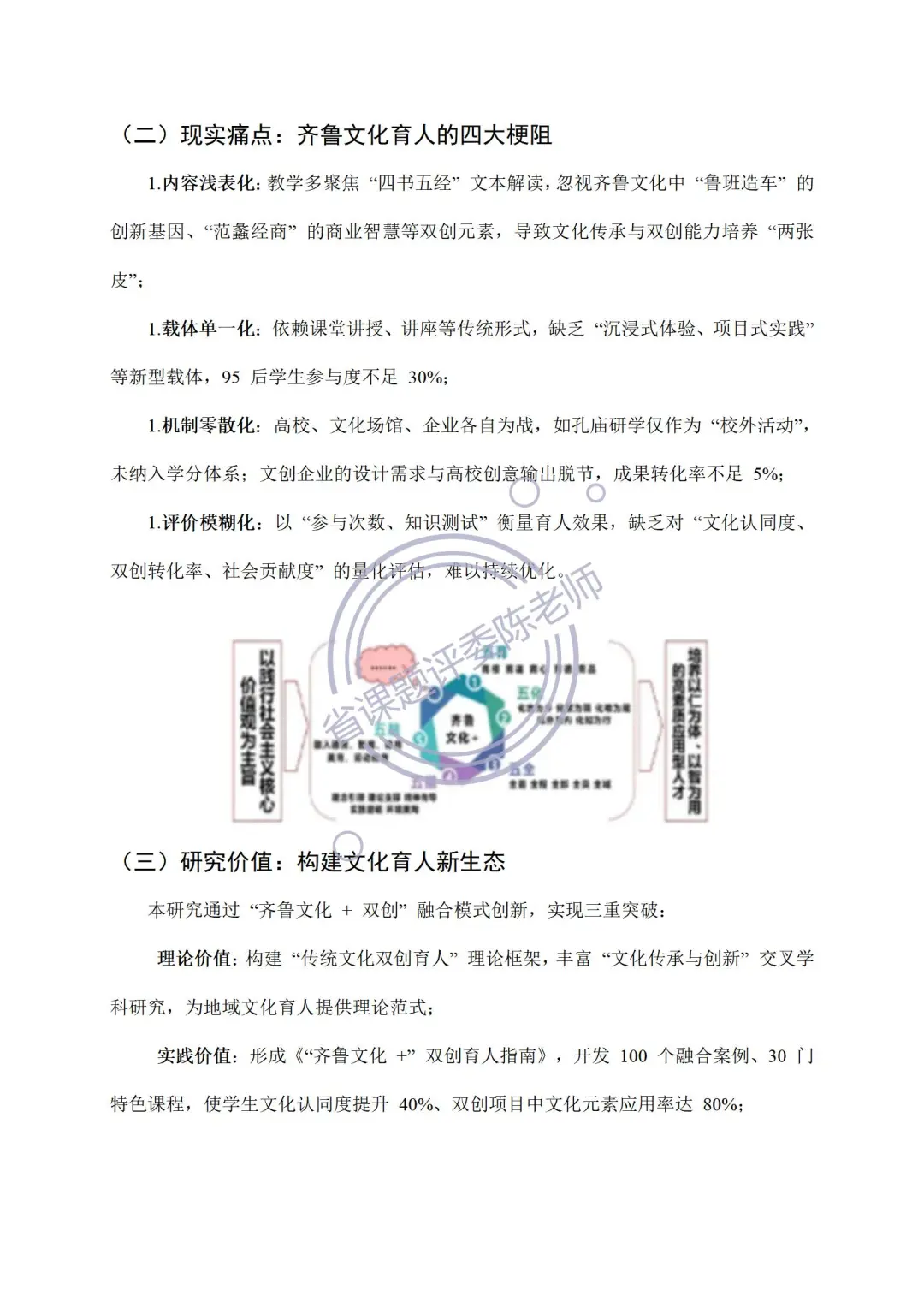 优质课题分享：非遗+齐鲁文化+双创！