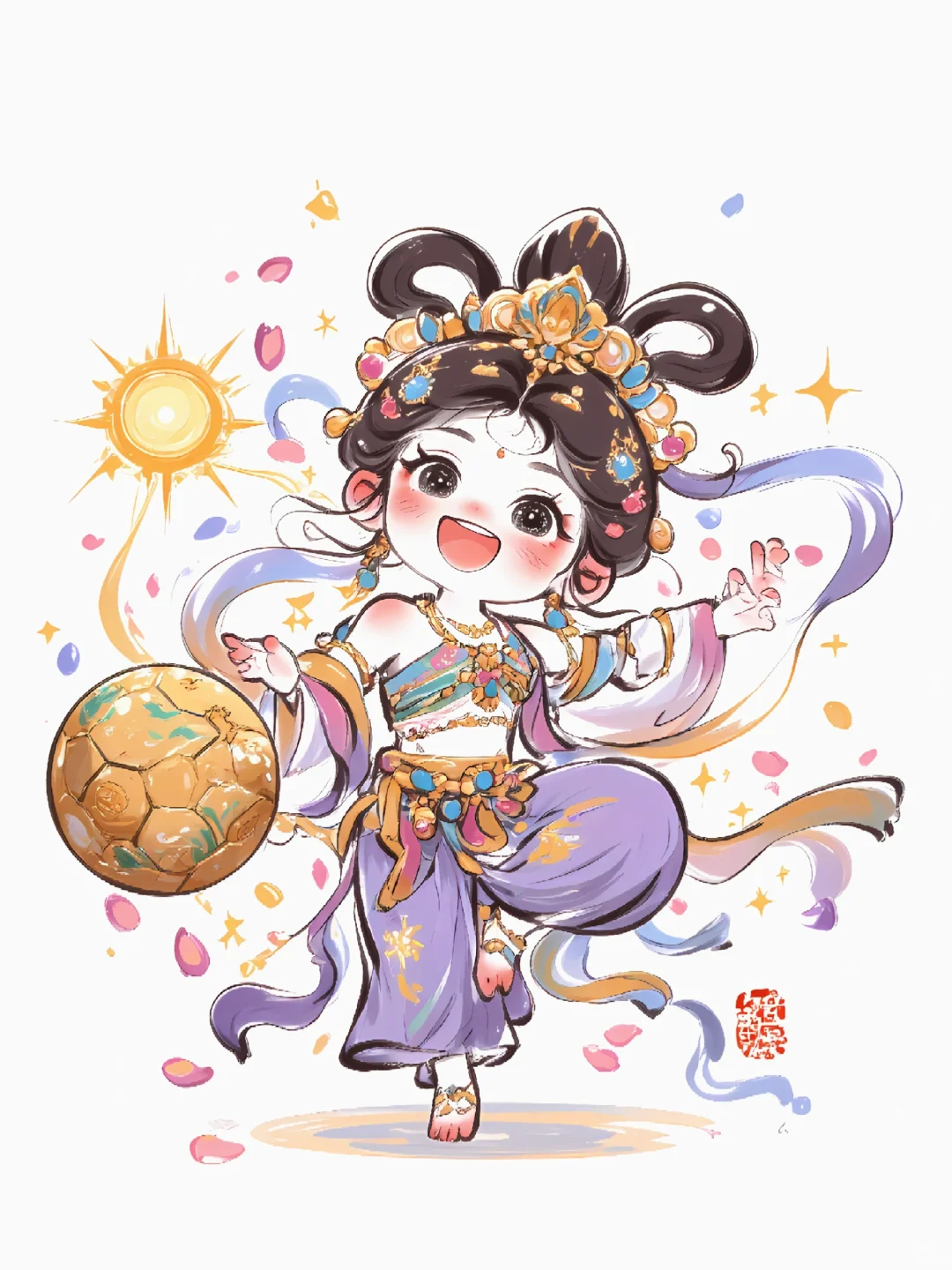 十二花神|敦煌飞天踢足球？国风跨界太会玩