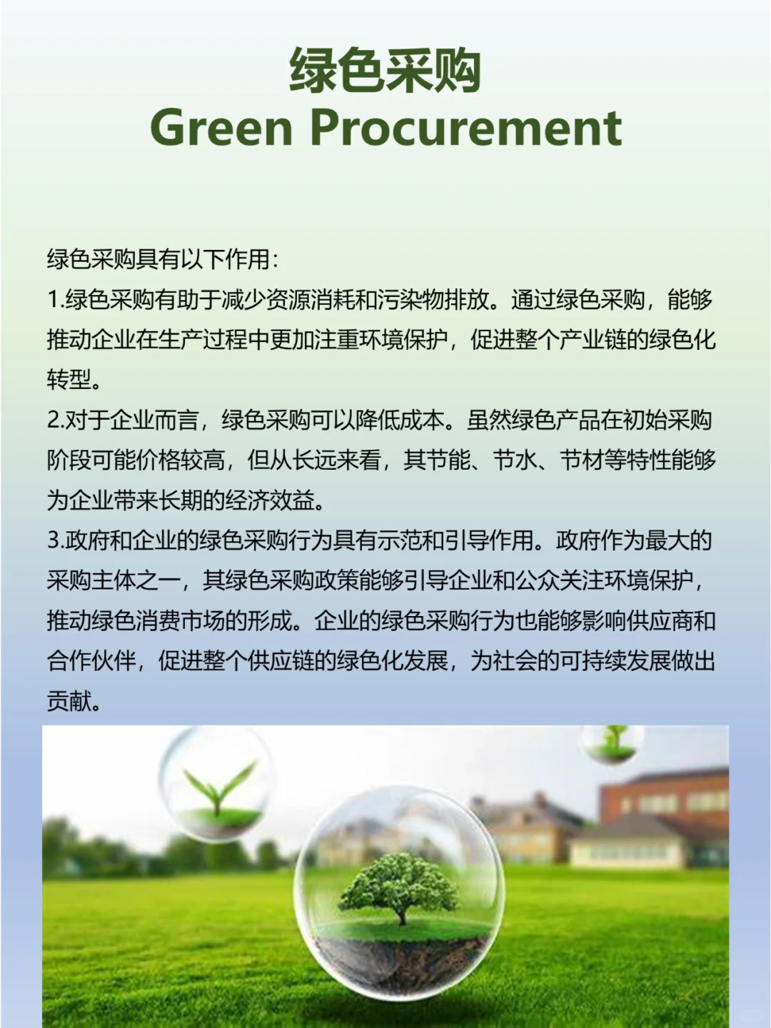 ESG知识速递 绿色采购