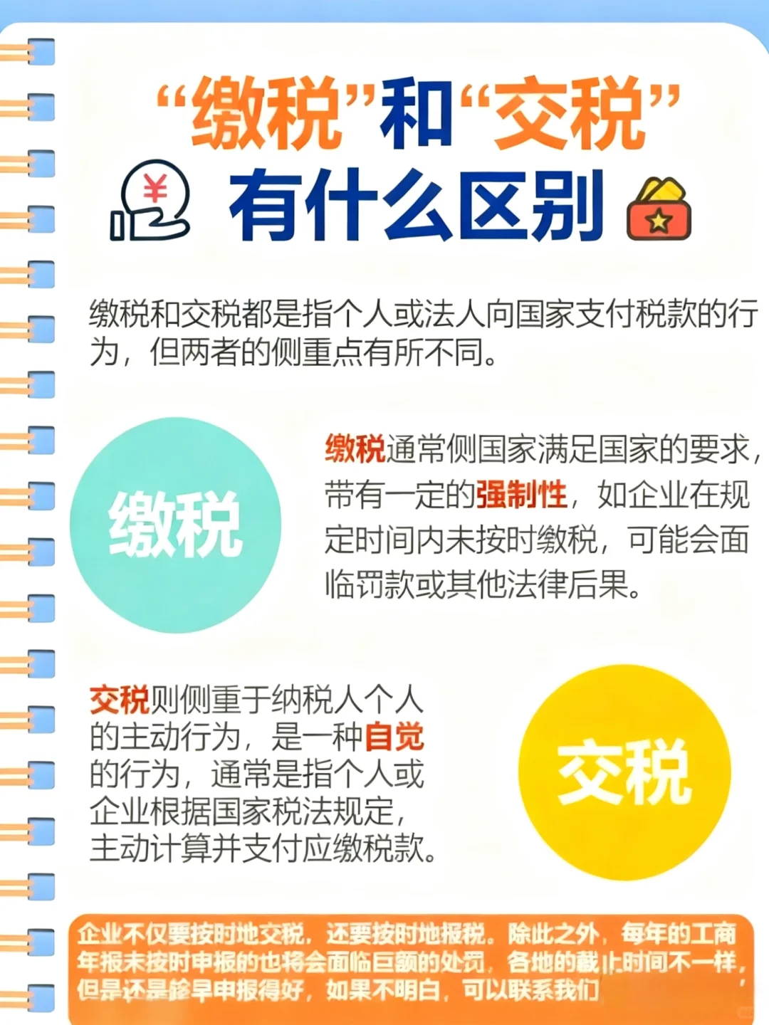 财税小知识—缴税vs交税