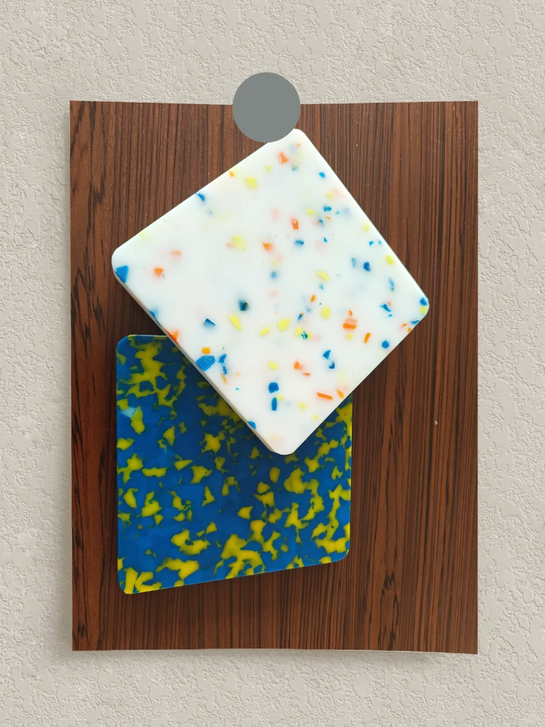 可持续性产品，再生塑料花色板材