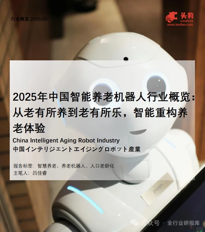 ?2025年中国智能养老机器人行业分析报告