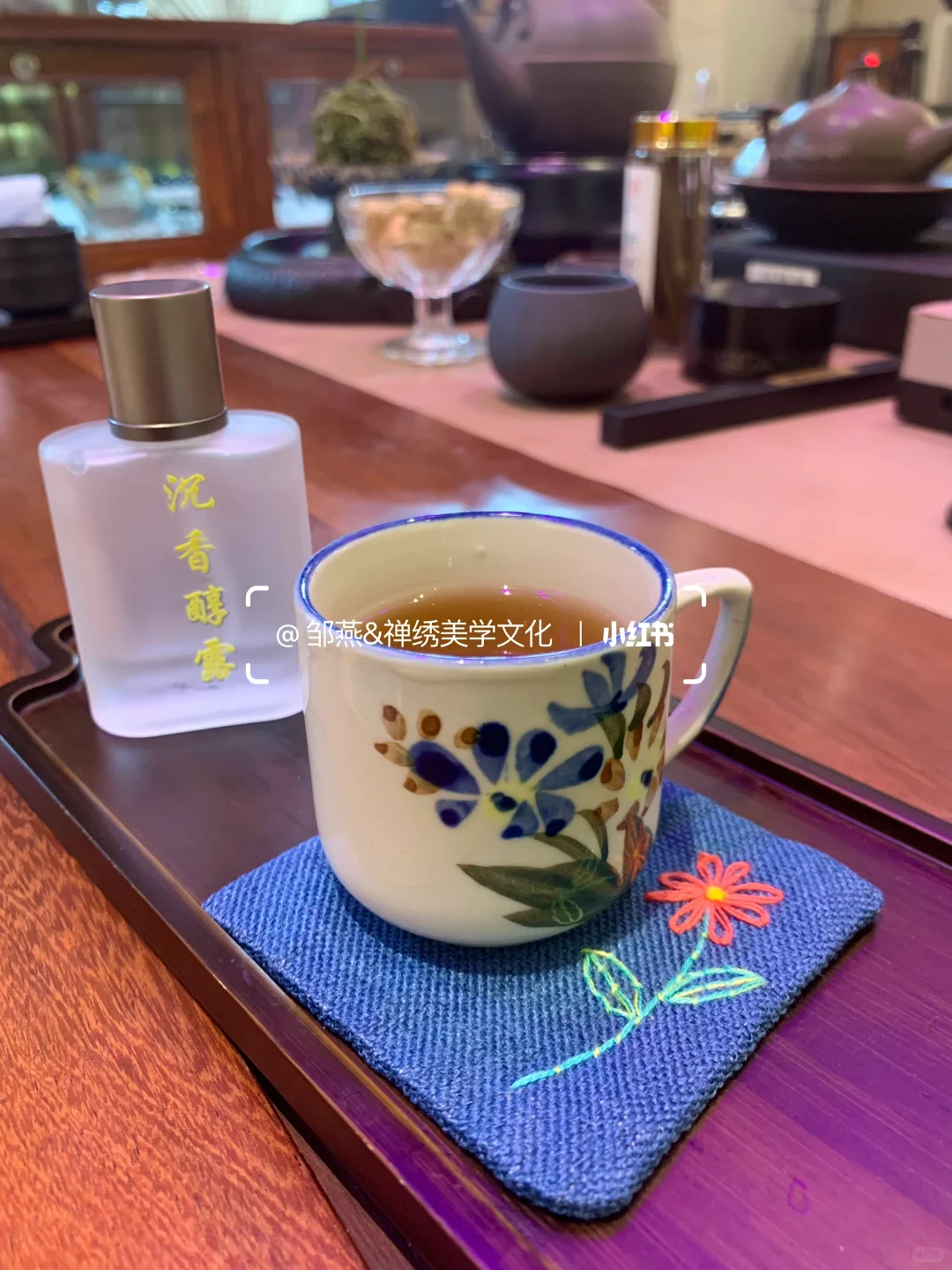 品茶论道，禅绣美学文化的跨界融合