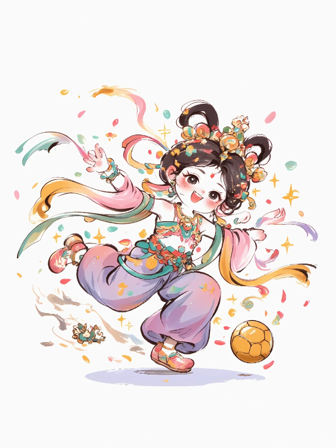 十二花神|敦煌飞天踢足球？国风跨界太会玩