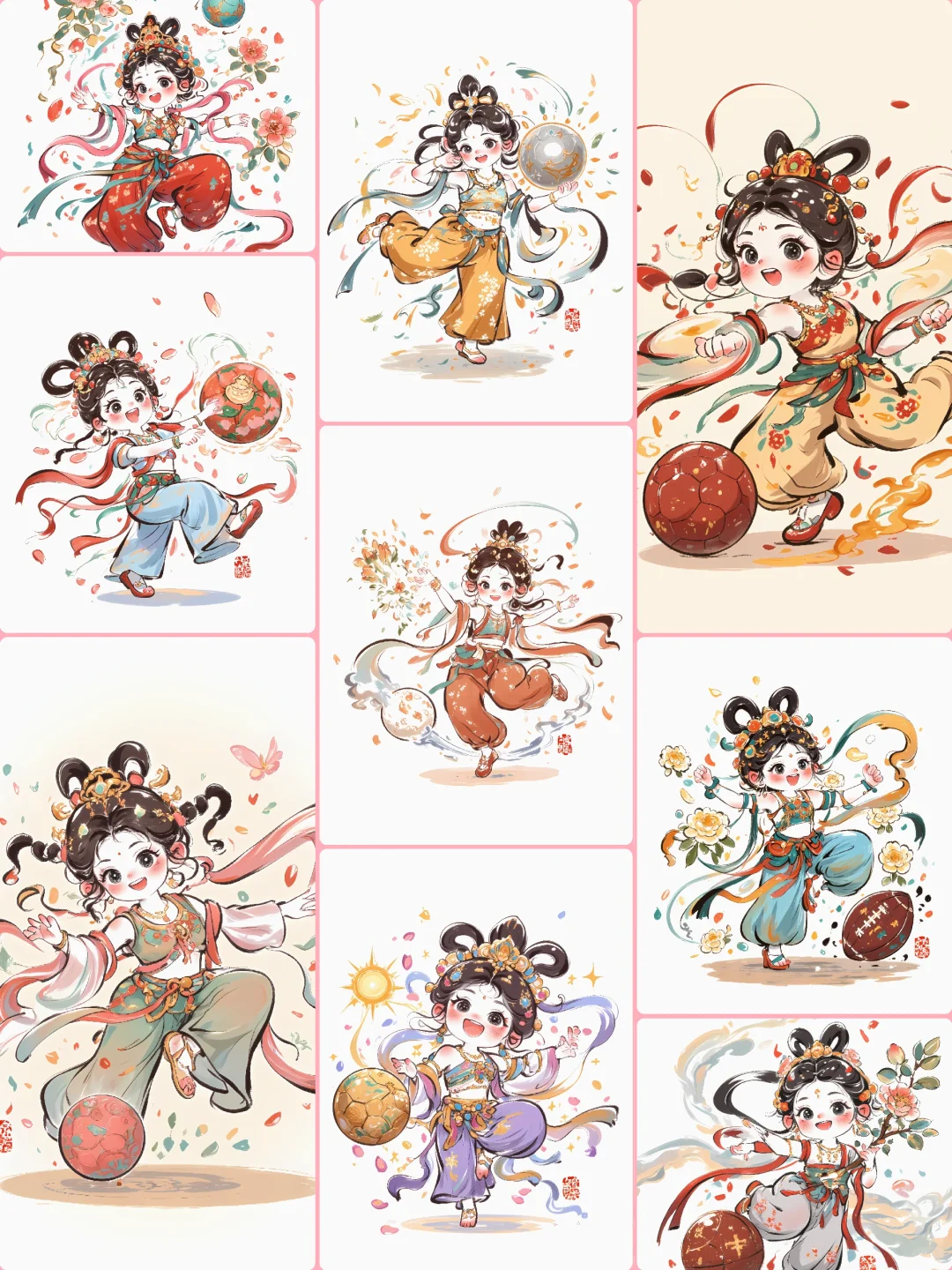 十二花神|敦煌飞天踢足球？国风跨界太会玩