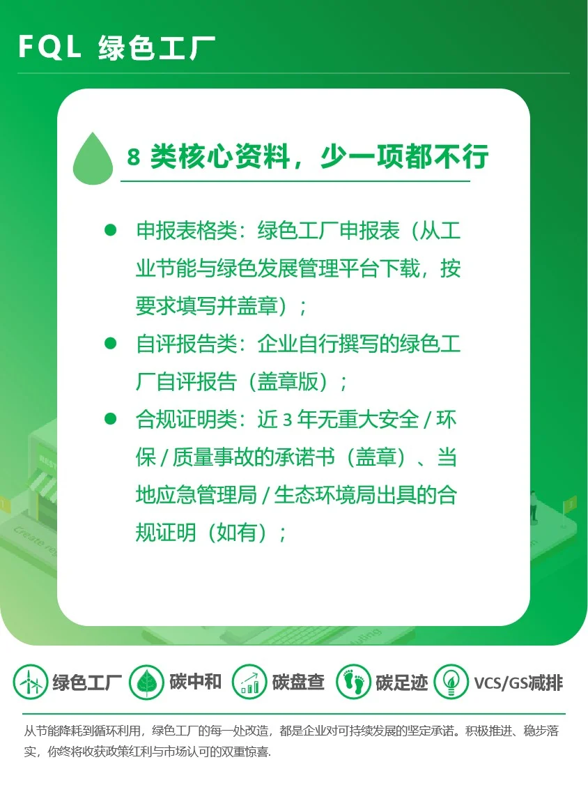 必交材料8 类核心资料,少一项都不行