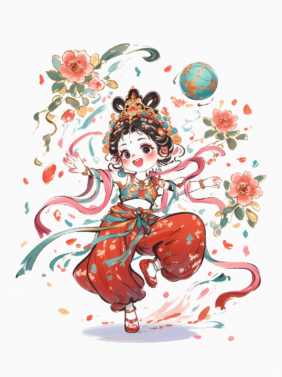 十二花神|敦煌飞天踢足球？国风跨界太会玩